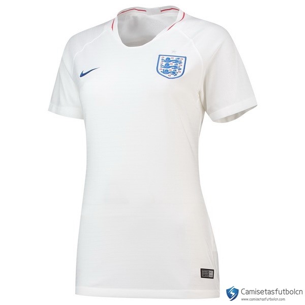 Camiseta Seleccion Inglaterra Mujer Primera equipo 2018 Blanco